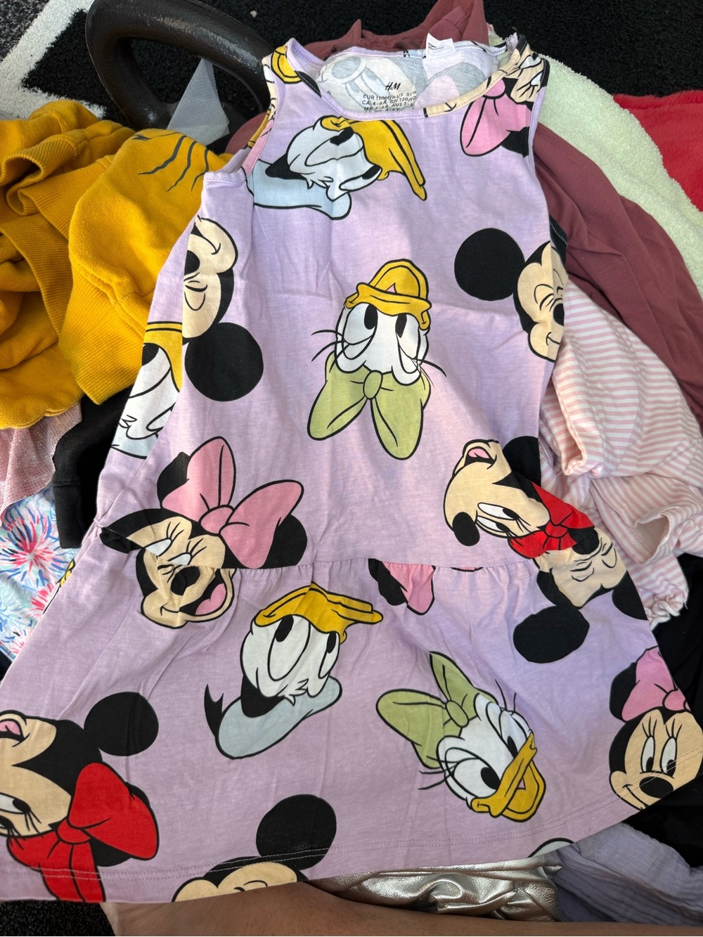 H&M Lilac Disney Character Sleeveless Girls Dress